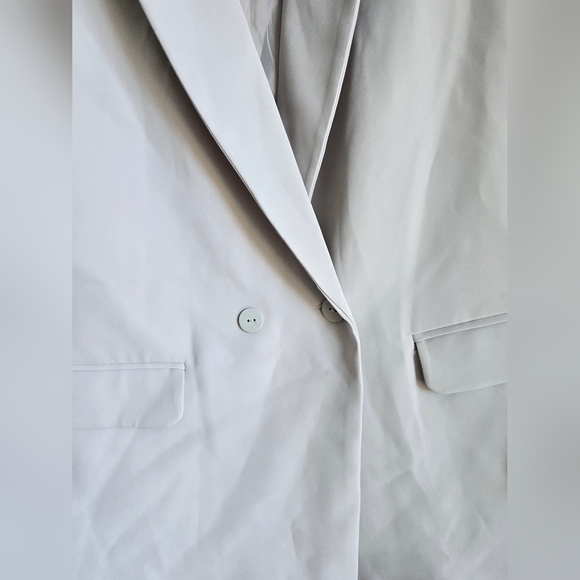 NWT RDI Gray Lightweight Shirt Jacket with Notched Lapel - Picture 5 of 10